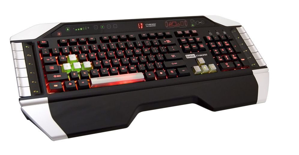 gamer keyboard with extra buttons