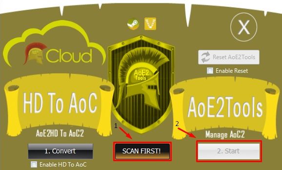 Run Scan with AoE2Tools