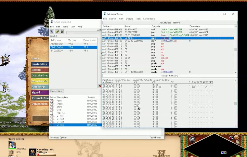 cheating in age of empires 2