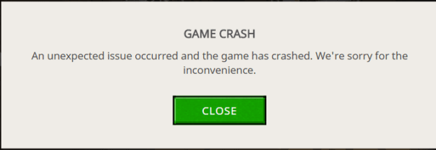 game crashing unexpectedly