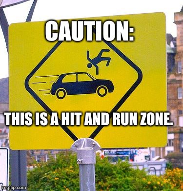 hit and run meme