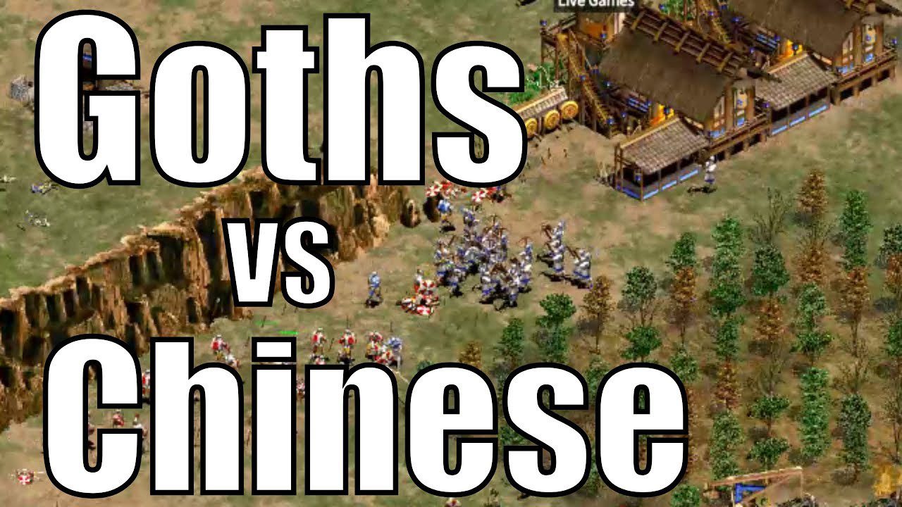 Age of Empires II: Incredible One-on-One Matchup – Goths vs. Chinese – Straydog vs. Hera