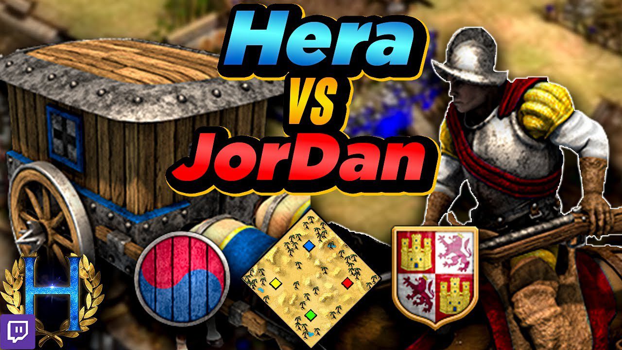 Koreans Versus Spanish in One-on-One Arabia with Jordan in Age of Empires II