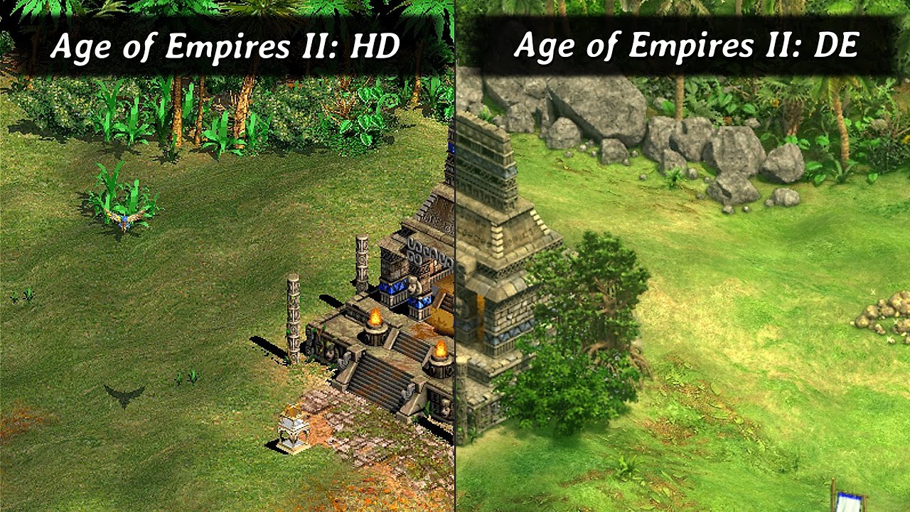 Comparing Age of Empires 2 Definitive Edition Remaster and Age of Empires 2 HD Graphics