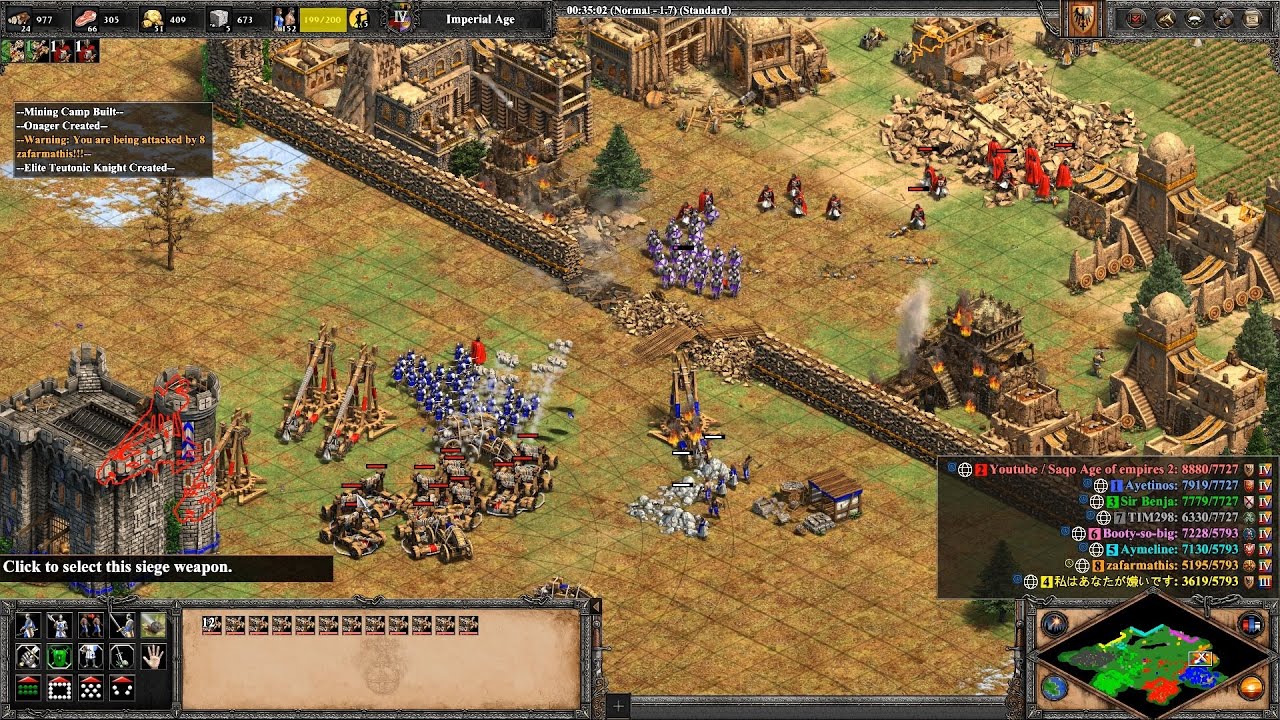 Age of Empires II: Definitive Edition – Teutonic Warriors in Pocket 4 vs 4 Arena Featuring Ayetinos