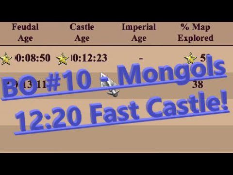 Constructing Mongolian Stronghold in 12 Minutes and 20 Seconds: Age of Empires 2: Definitive Edition