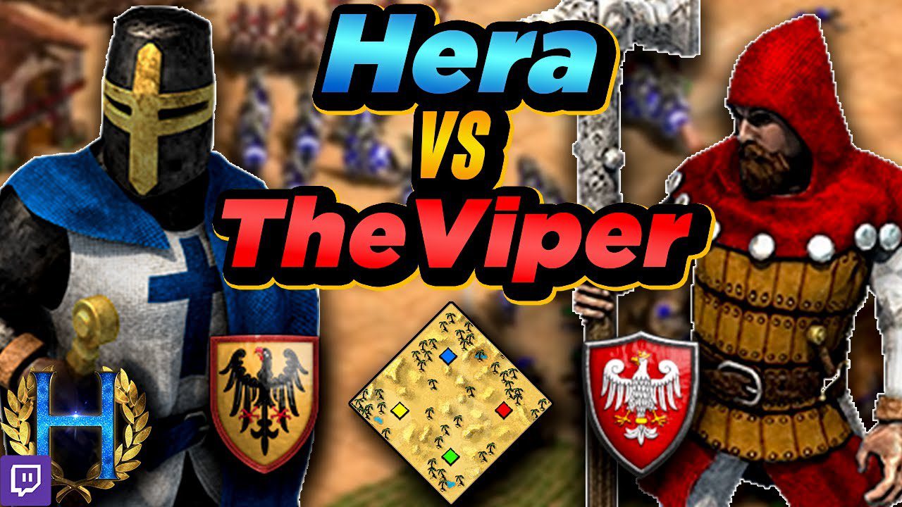 Teutons versus Poles in One-on-One Arabia Match Against TheViper in Age of Empires II