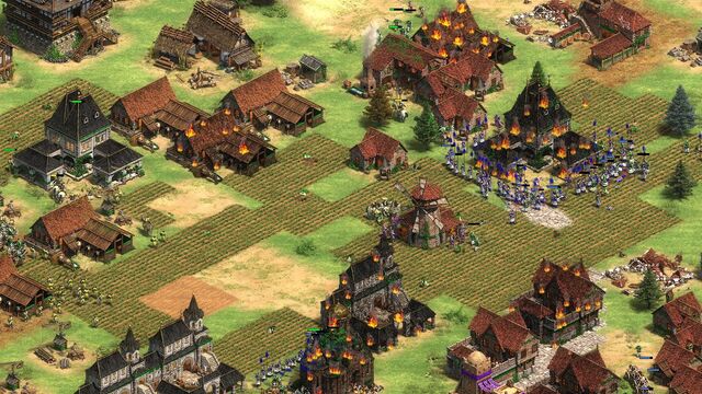 Age of Empires II: Four-Player Epic Black Forest Defense Multiplayer Gameplay
