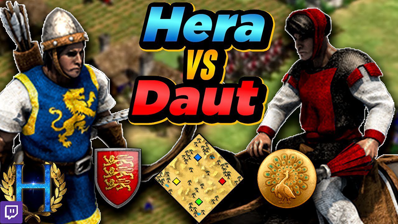 Britons Versus Burmese in 1v1 Arabia with Daut in Age of Empires II