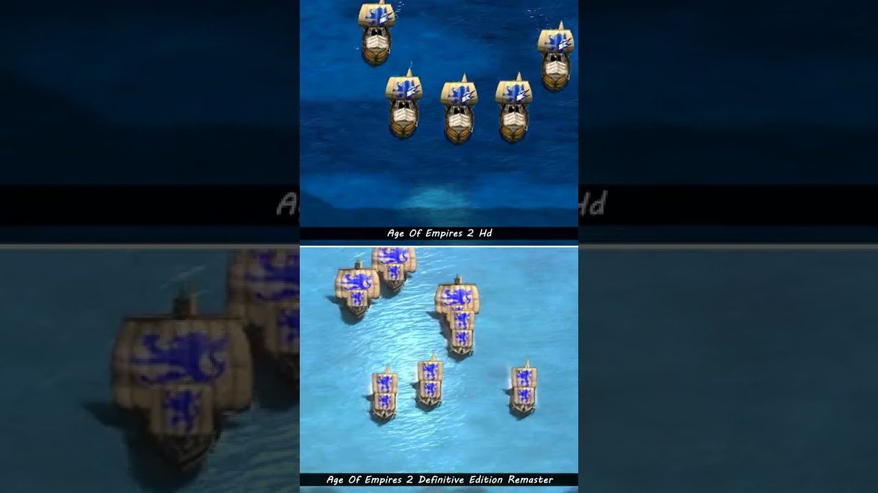 Age of Empires II: Definitive Edition Remake Versus Age of Empires II HD Visuals Comparison