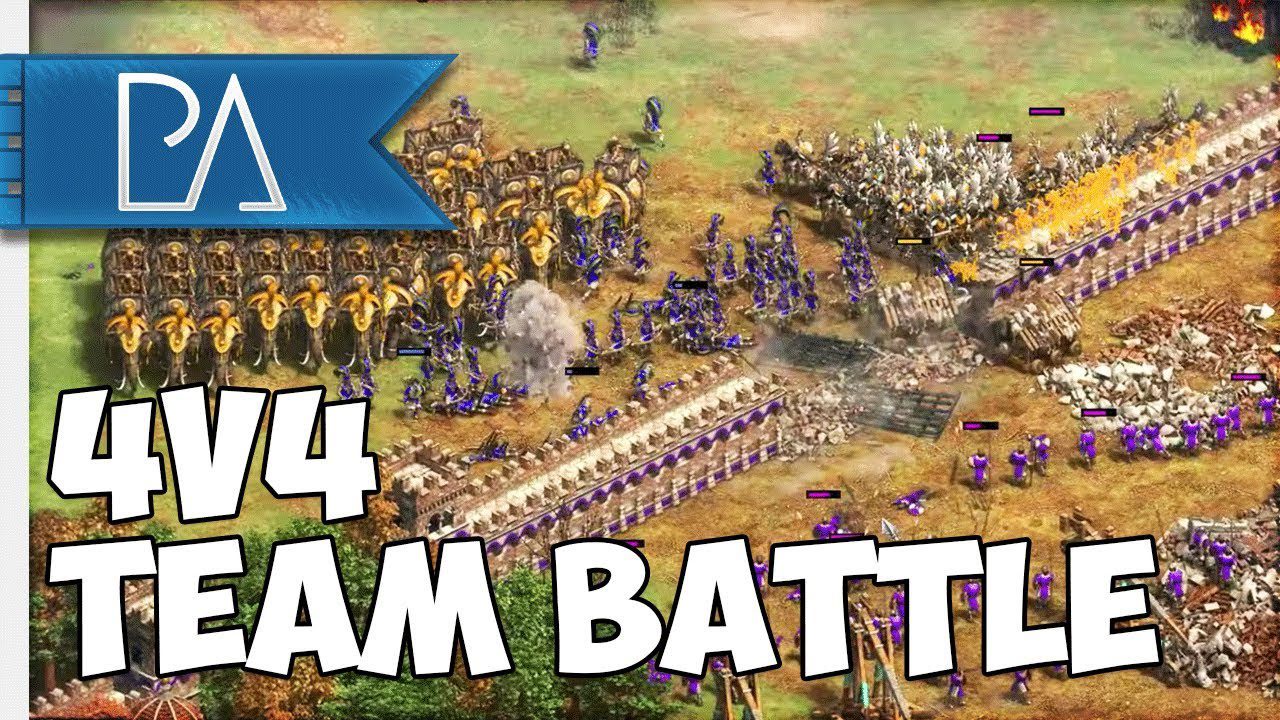 Exciting Four-Player Team Combat: Regicide in Age of Empires II: Definitive Edition