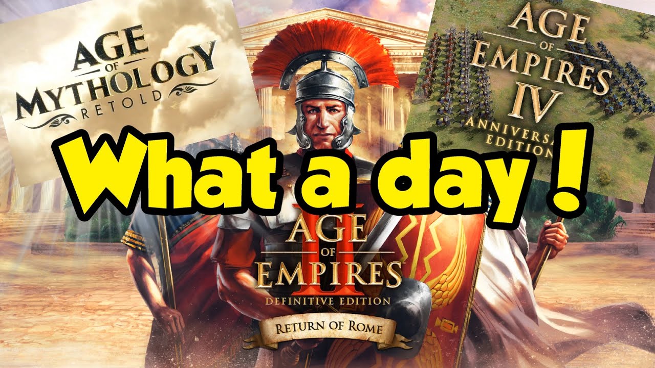 What a Spectacular Day! Age of Empires II Rome DLC, Age of Mythology, and More!