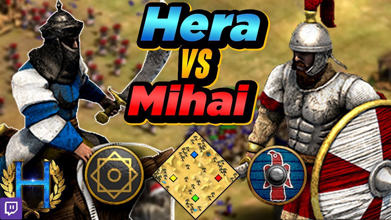 Saracens Versus Goths in One Versus One Arabia with Mihai in Age of Empires II