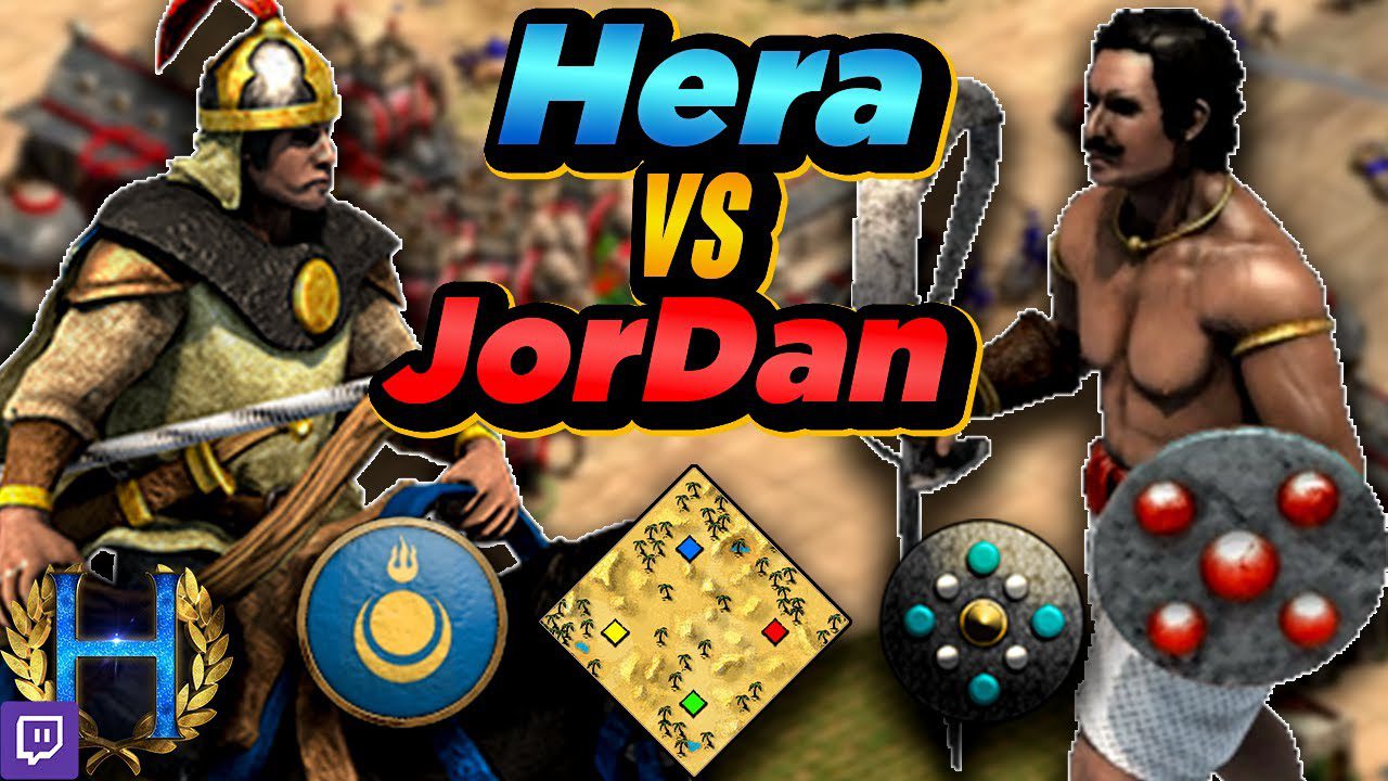 Mongols Versus Dravidians in One-versus-One Arabia with Jordan in Age of Empires II
