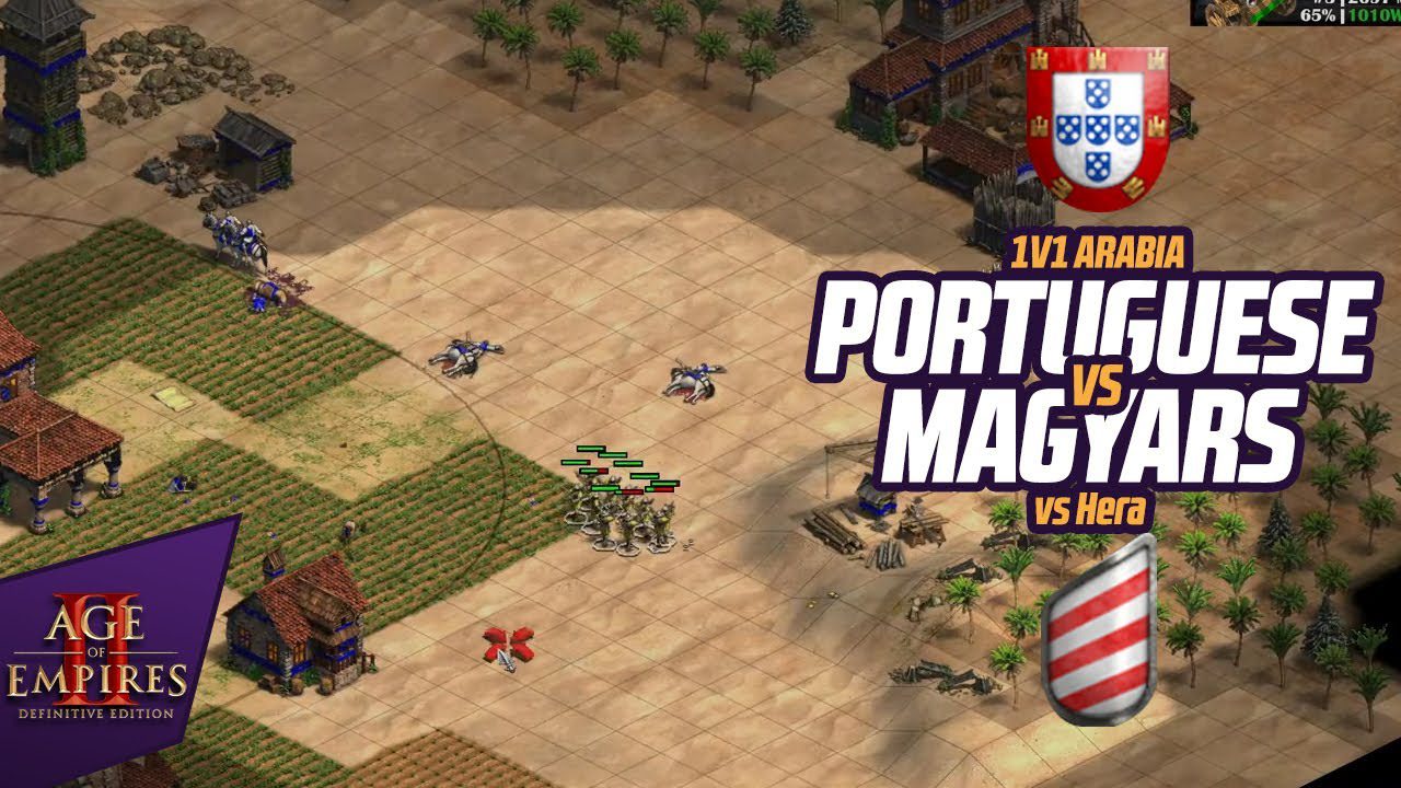1v1 Arabia | Portuguese vs Magyars | vs Hera
