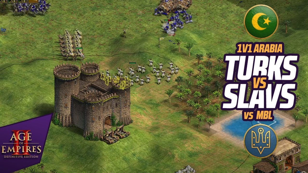 1v1 Arabia | Turks vs Slavs | vs Mbl 1v1 Arabia | Turks vs Slavs | vs Mbl