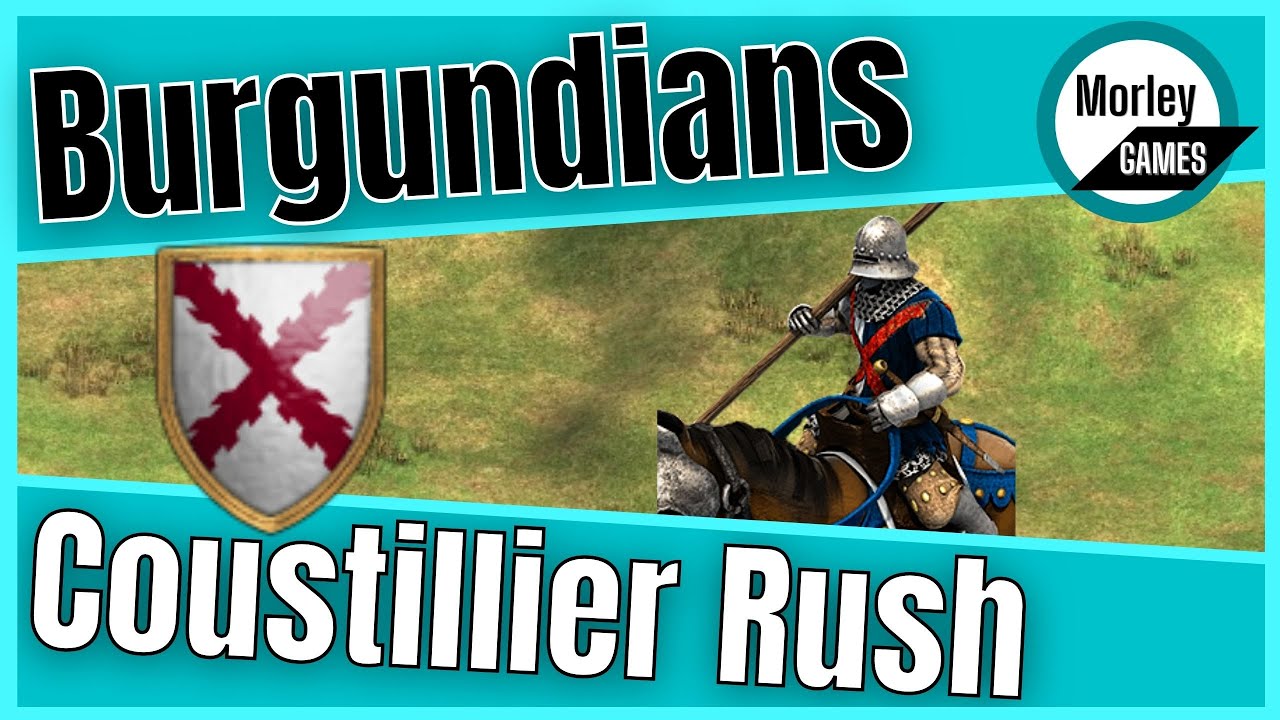 AOE2: Building a Burgundian Coustillier Rush, Step-by-Step with Lords of the West Expansion