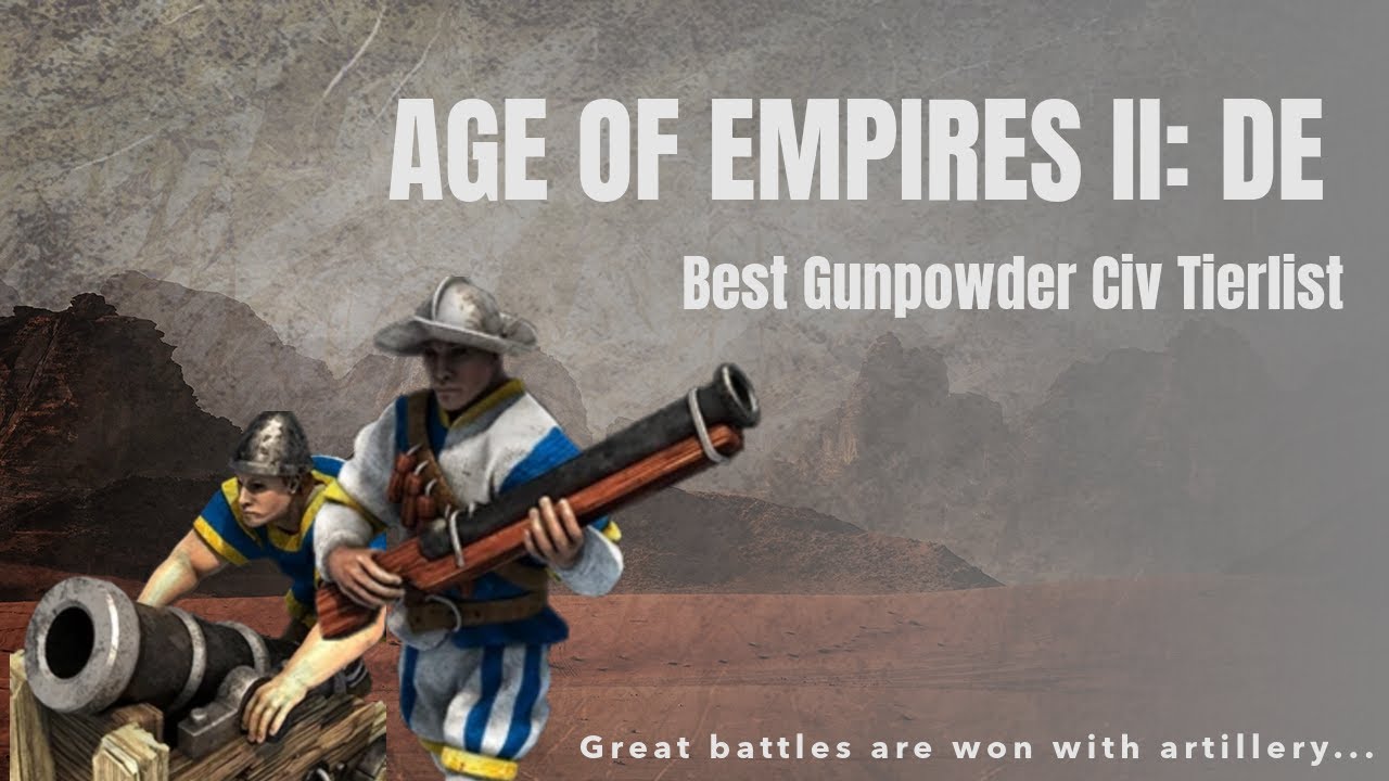 AOE2 DE Best Gunpowder Civilization Tierlist AOE2 DE Best Gunpowder Civilization Tierlist