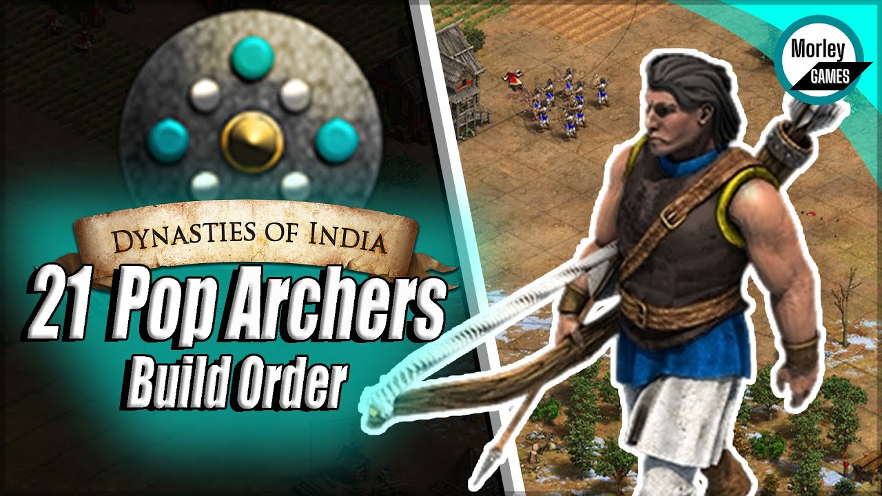 AOE2 Dravidians Build Order | 21 pop Archer Rush Build Order