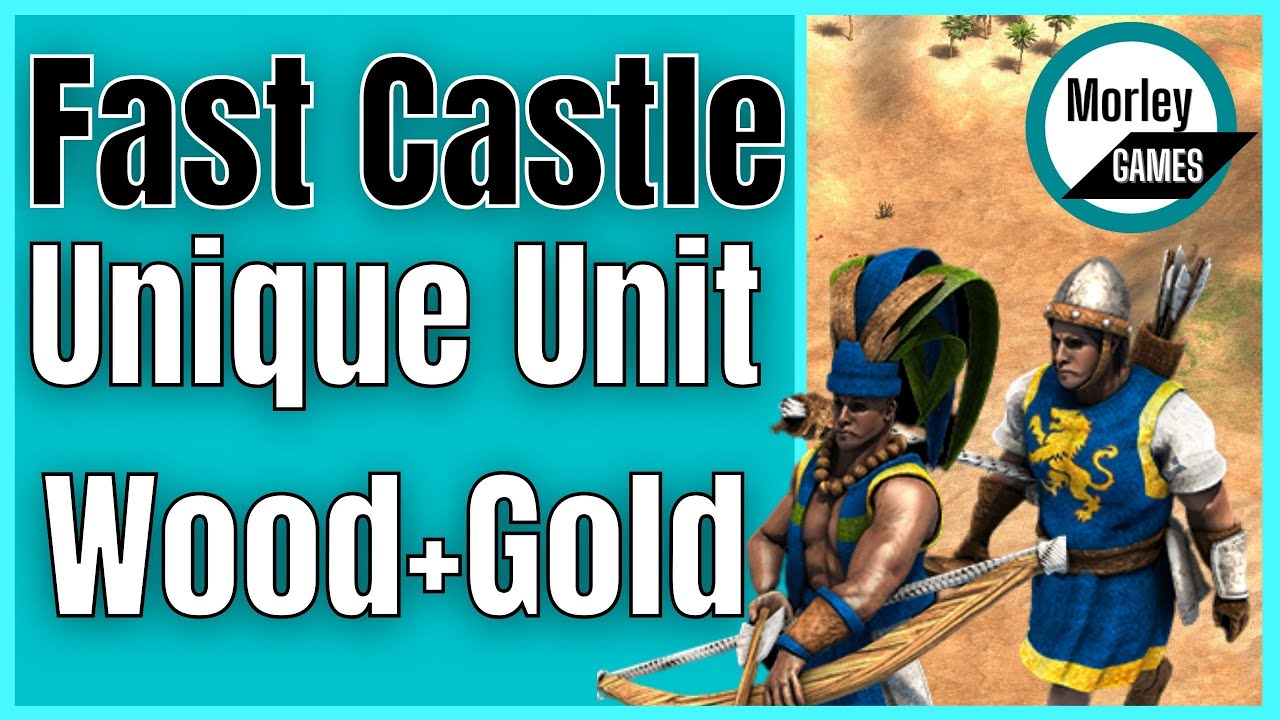 AOE2 Fast Castle Unique Unit into Build Order Tutorial – Wood units