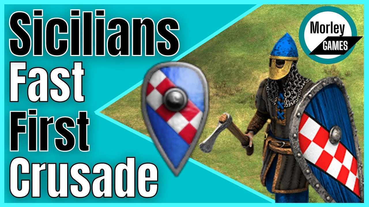 AOE2 Fast First Crusade – Sicilians Build order – Lords of the west