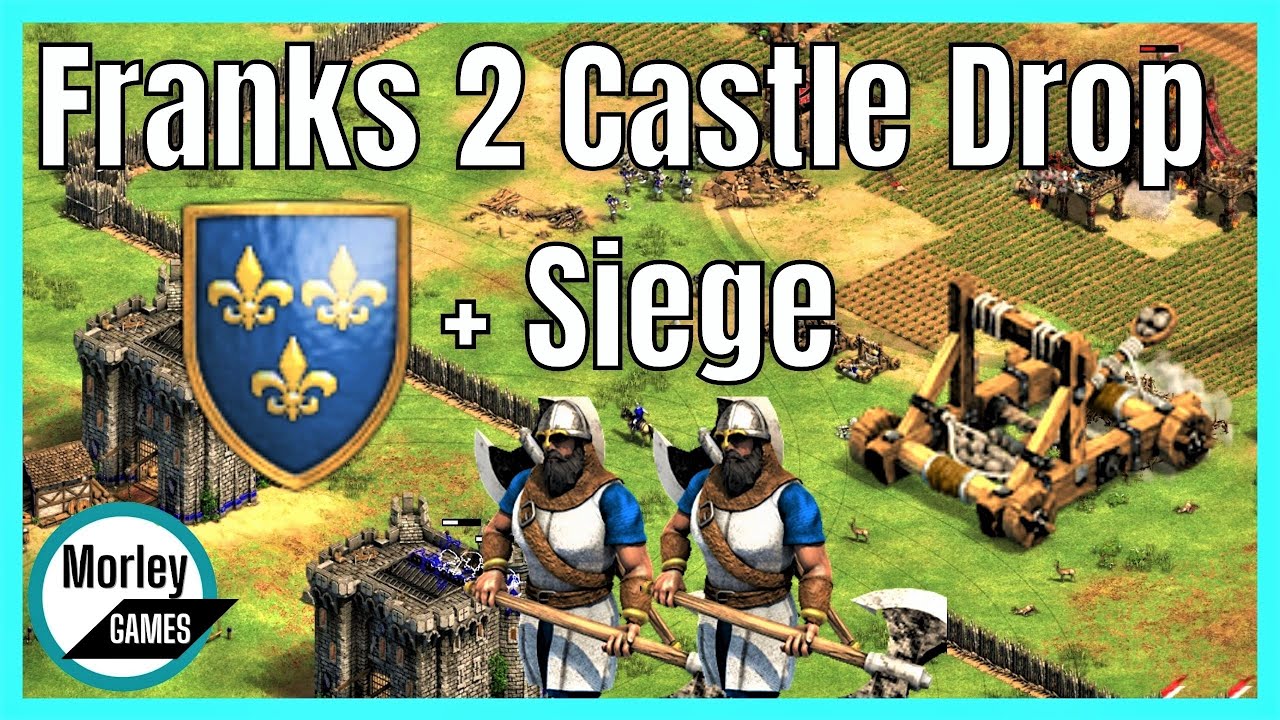 AOE2 Franks Double Castle Drop Into Siege Build Order Arena build