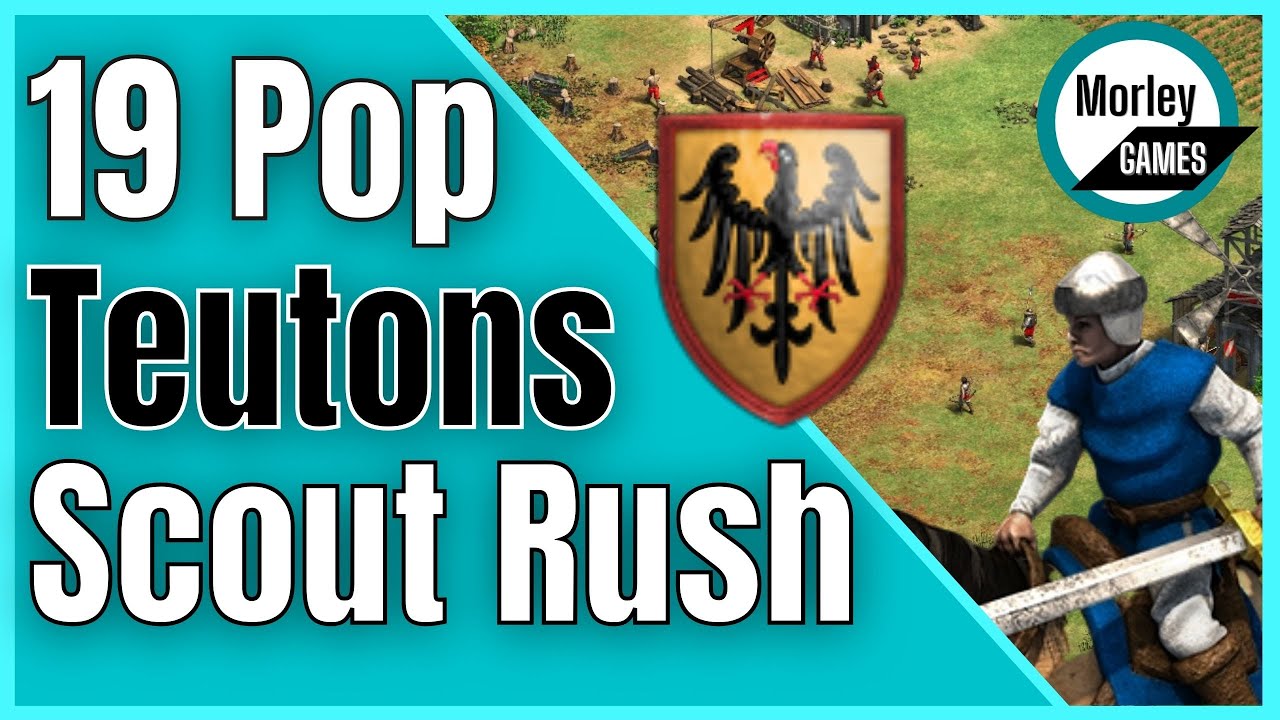 AOE2 Scout Rush – TEUTON 19 Population Scouts Build Order