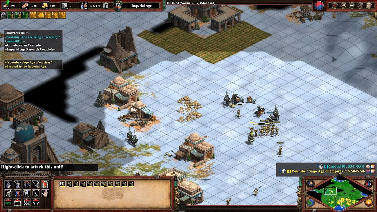 AOE2:DE Early Aggresion or Defensive boom ? 1v1 Koreans vs Tatars on Four Lakes