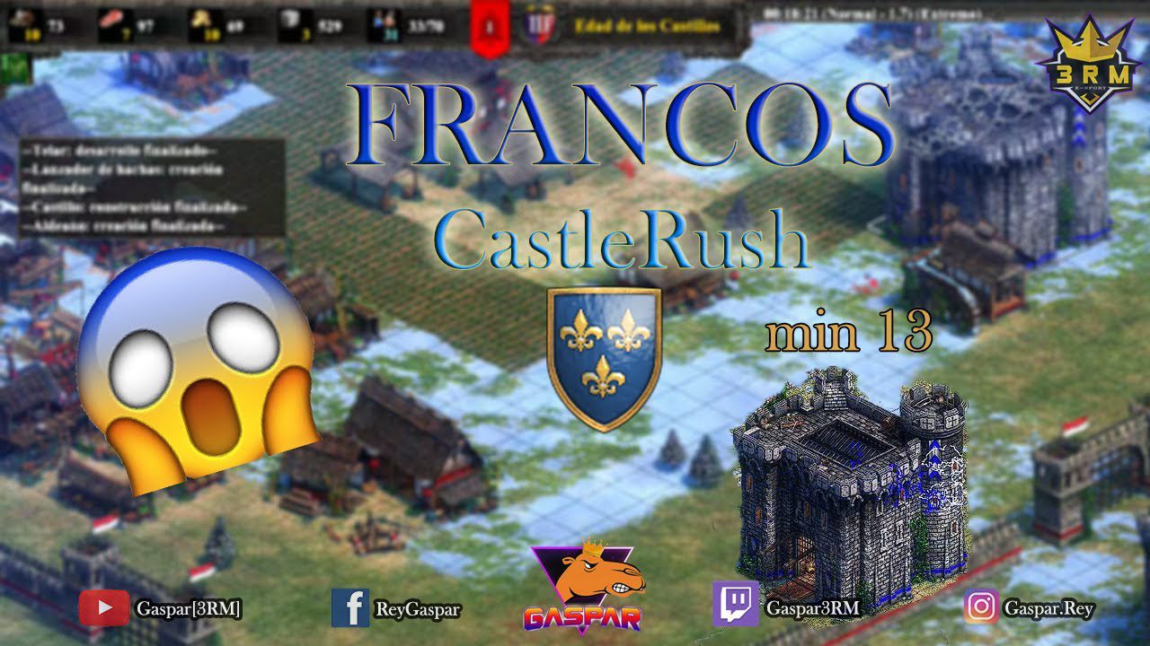 Age Of Empires 2 Definitive Edition FRANCOS CastleRush minuto 13!