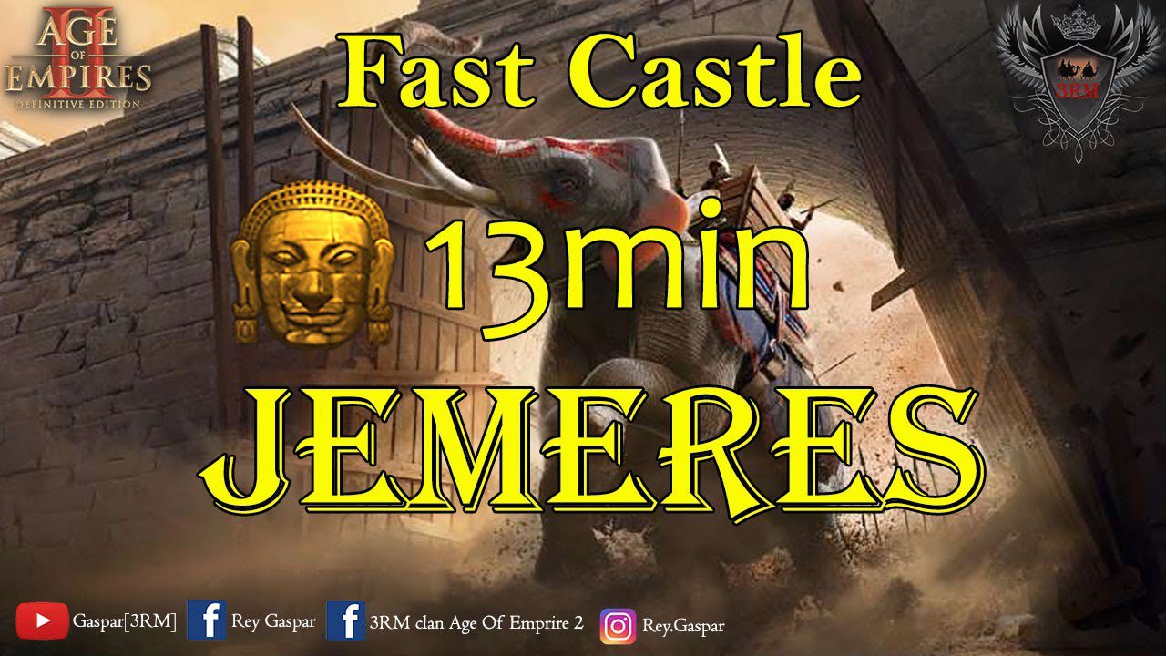 Age Of Empires 2 Definitive Edition JEMERES FAST CASTLE 13min! Age Of Empires 2 Definitive Edition JEMERES FAST CASTLE 13min!
