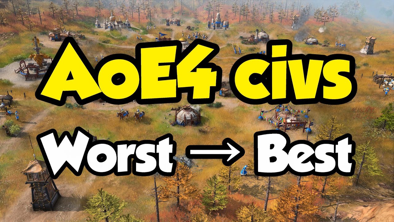 AoE4 civs from worst to best (according to the stats!) AoE4 civs from worst to best (according to the stats!)