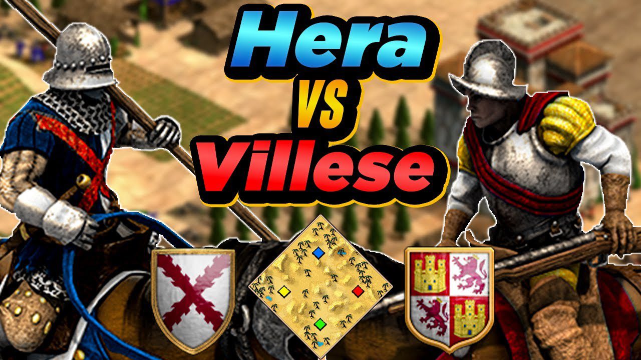 Burgundians vs Spanish 1v1 Arabia | vs Villese | AoE2