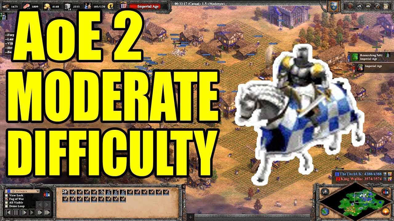 How To Beat Moderate AI Age Of Empires 2 – Fast Castle Age Boom