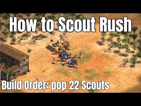 Learn How to Rush with Scouts in Age of Empires 2 Definitive Edition: Population of 22