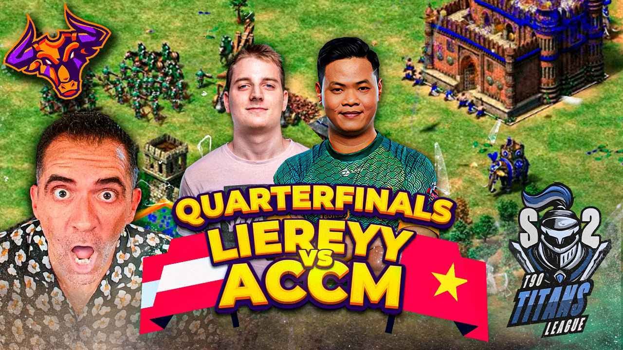 Liereyy vs ACCM Quarterfinals in a Super CLOWN and Crazy Titans League Series #ageofempires2