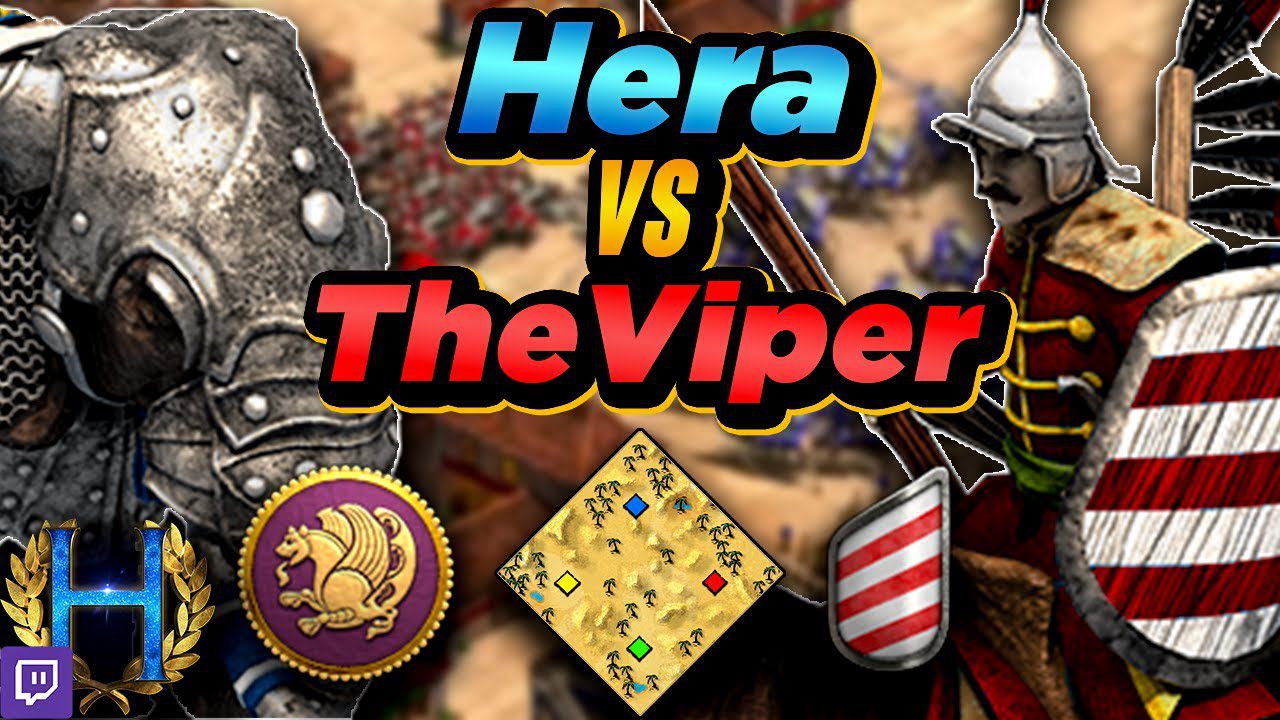 Persians Versus Magyars in One Versus One Arabia with TheViper in Age of Empires II