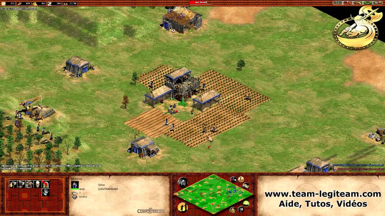 Tutoriel – Age of empires II – Le Fast Castle à 16 minutes