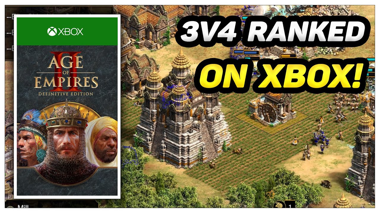 an EPIC 3v4 on XBOX! Age of Empires 2 Definitive Edition