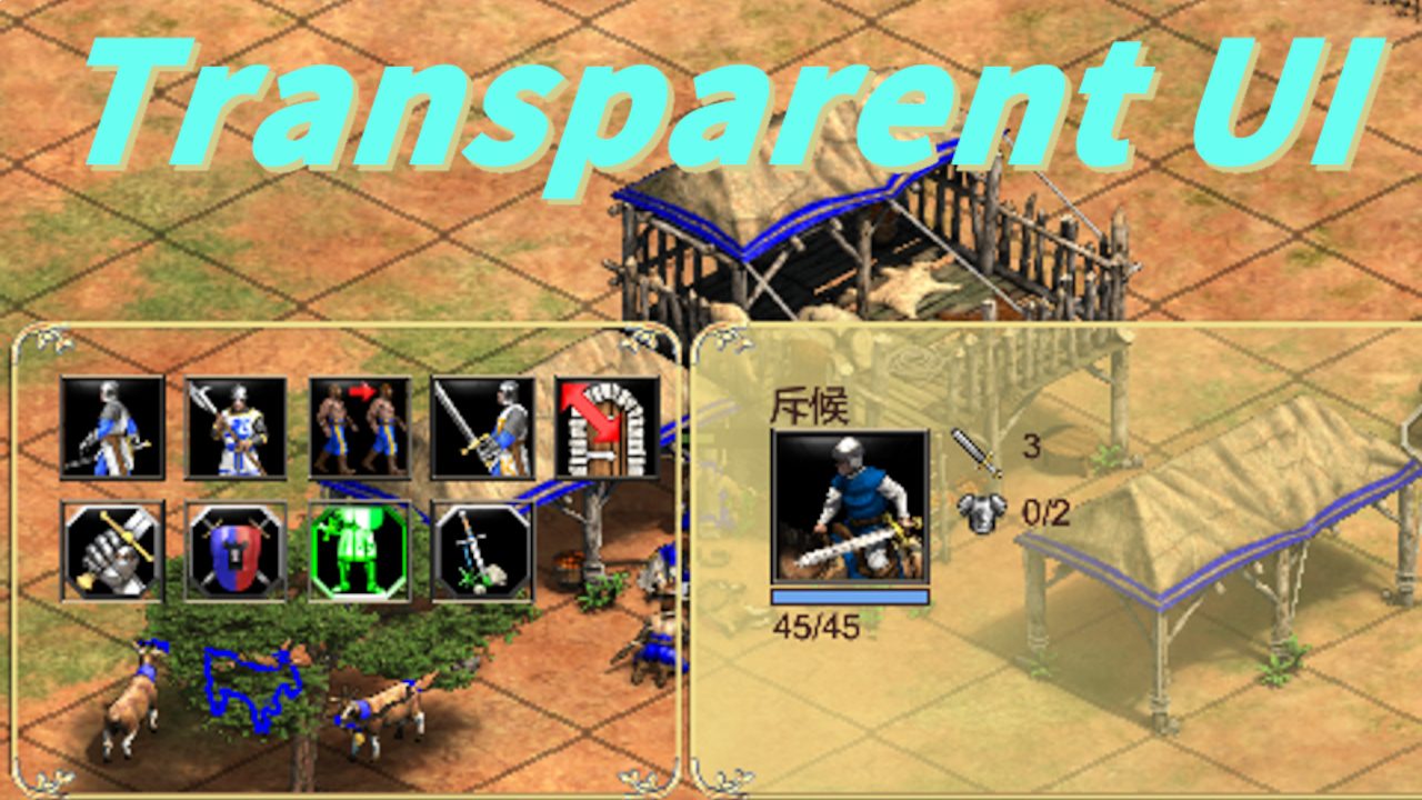 Transparent UI for Age of Empires 2