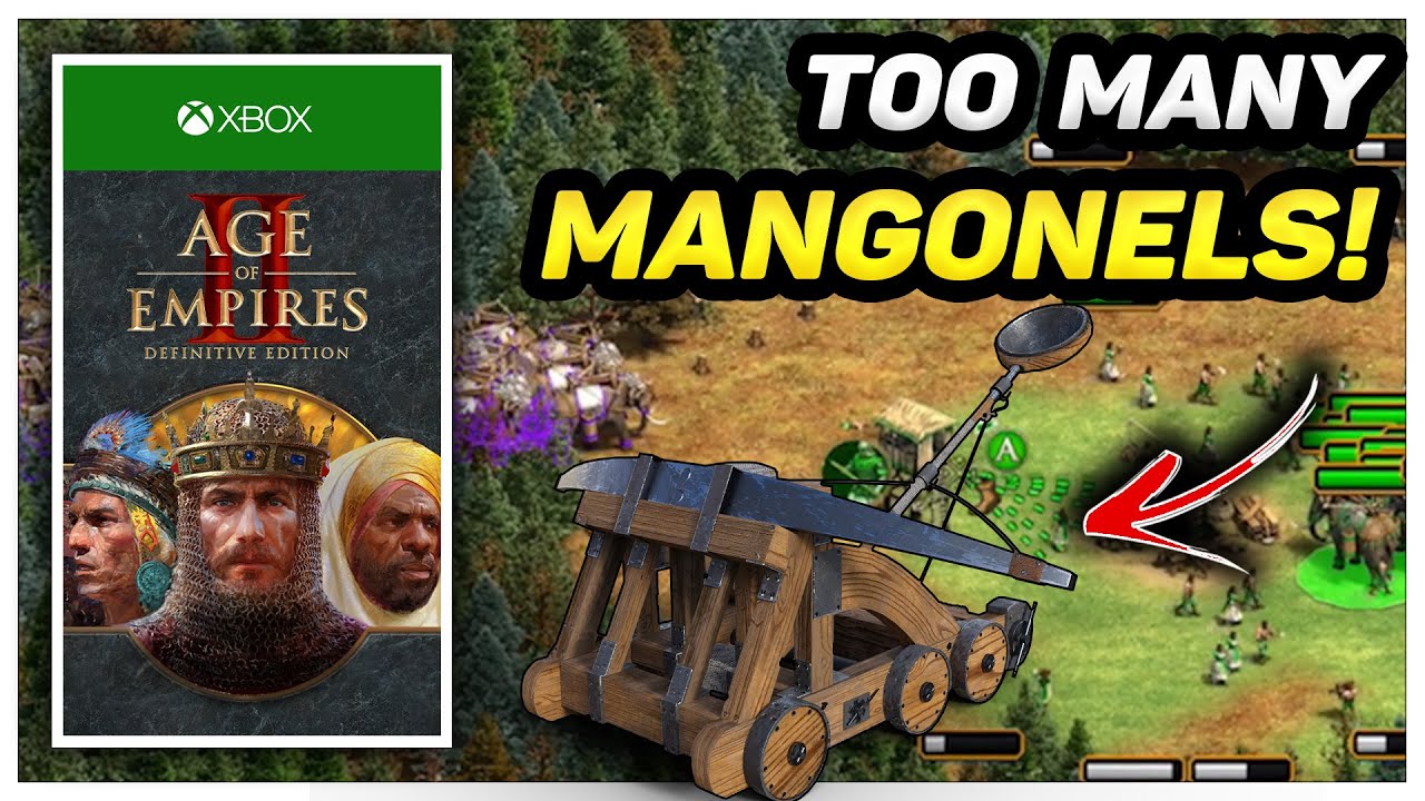 we faced MAX POP MANGONELS in Age of Empires 2 on XBOX!