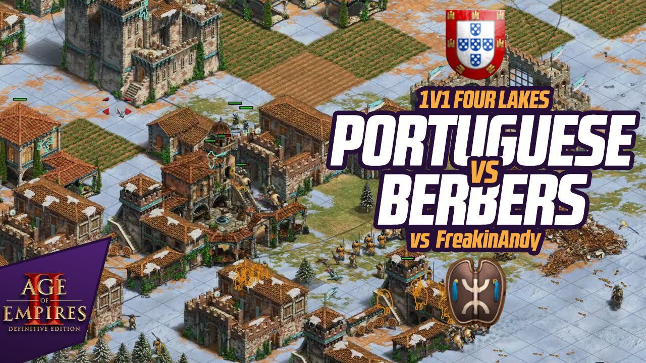 1v1 Four Lakes vs FreakinAndy | Portuguese vs Berbers 1v1 Four Lakes vs FreakinAndy | Portuguese vs Berbers