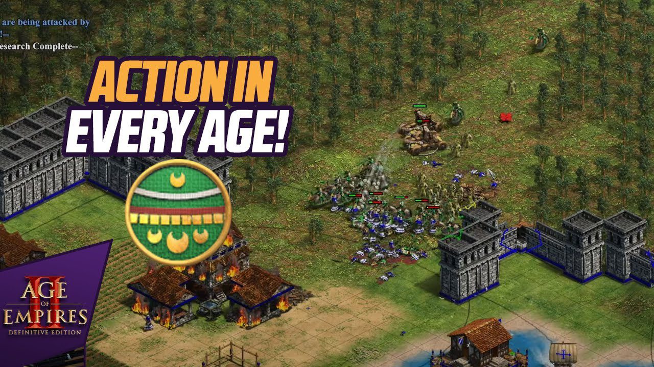 4v4 Black Forest with Aztecs on Flank 4v4 Black Forest with Aztecs on Flank