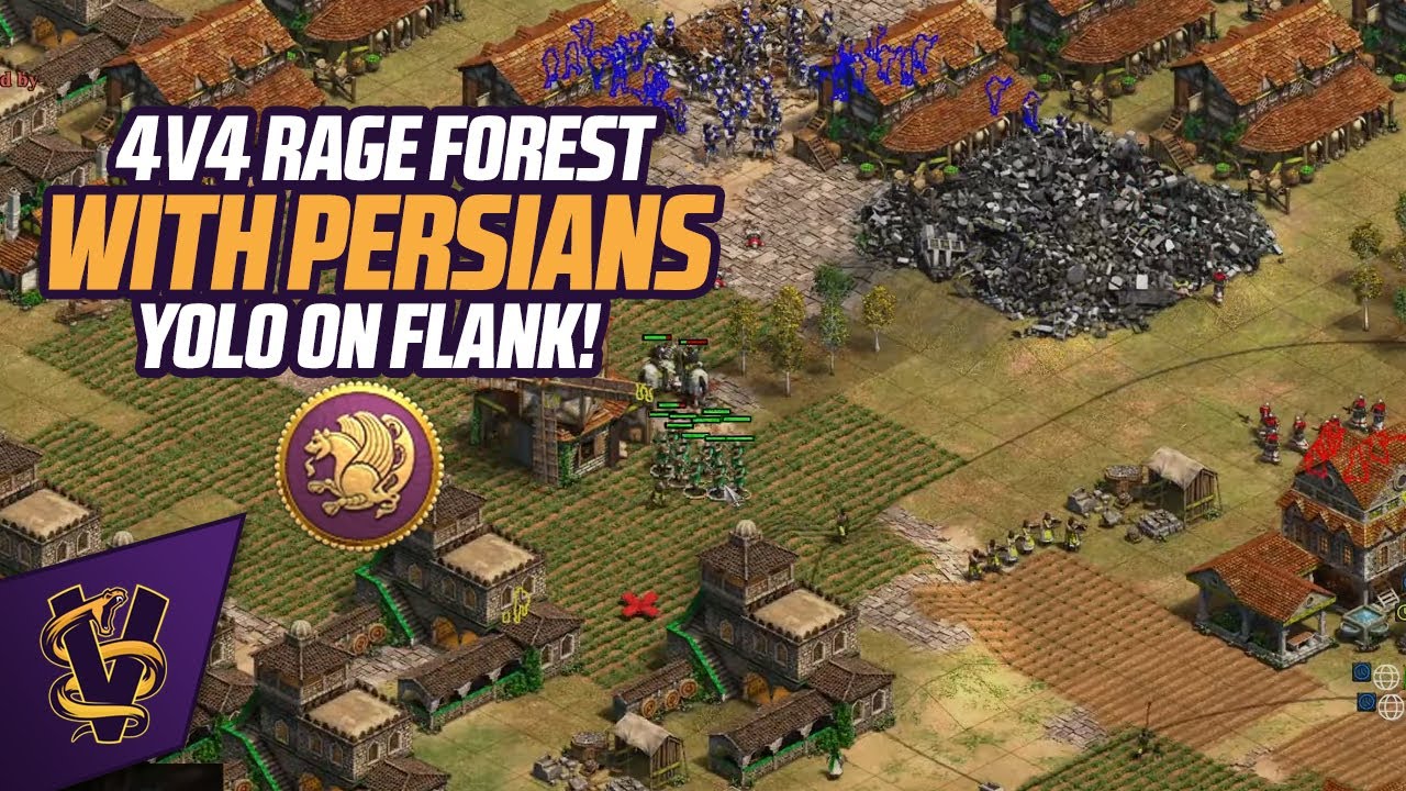 4v4 Rage Forest with Persians YOLO on flank!