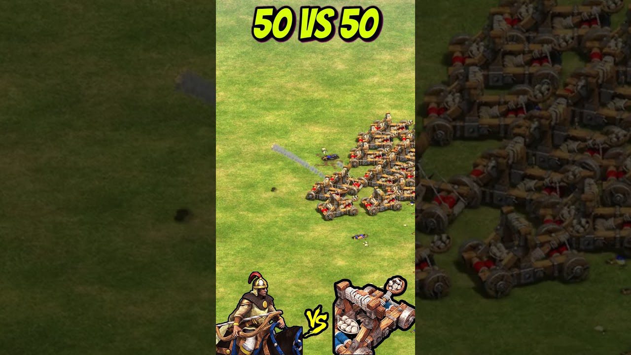50 Elite Mangudai vs 50 Siege Onagers (AoE2) #Shorts 50 Elite Mangudai vs 50 Siege Onagers (AoE2) #Shorts