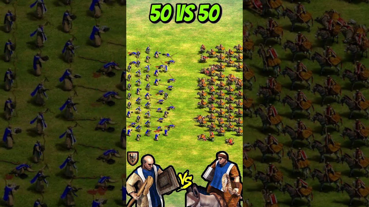 50 Monks (Teutons) vs 50 Missionaries (AoE2) #Shorts 50 Monks (Teutons) vs 50 Missionaries (AoE2) #Shorts