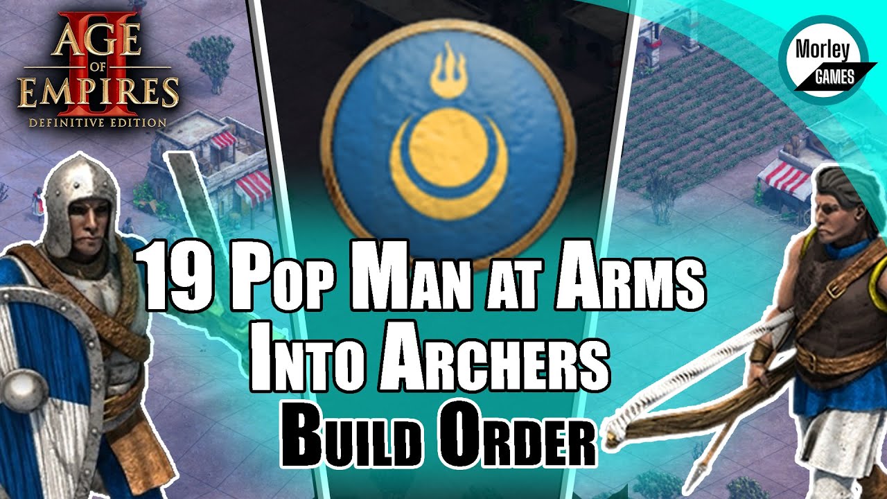 AOE2  Build Order | Mongols 19 Pop Man At Arms Into Archers