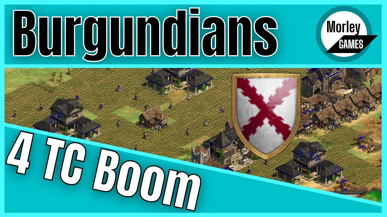 AOE2 Burgundians Build order – 25+2 4 Town Centre Boom