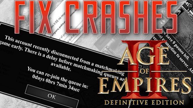 Age of Empires 2: Definitive Edition Keeps Crashing Every 5-15 Minutes In-Game. Age of Empires 2: Definitive Edition Keeps Crashing Every 5-15 Minutes In-Game.