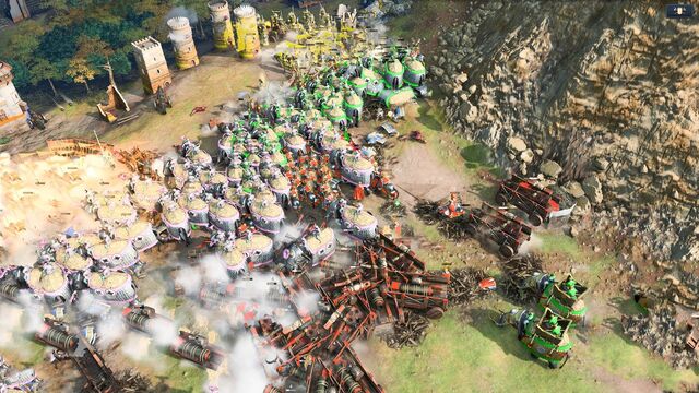 Age of Empires 4 – 3v3 LONG TITANIC BATTLE IN THE MOUNTAIN PASS | Multiplayer Gameplay