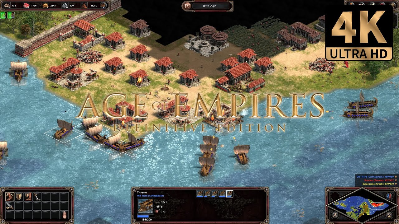Age of Empires: Definitive Edition 4K | The First Punic War – The Battle of Mylae